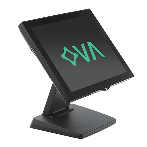 Louer TPV complet avec affichage client intégré à Thonon-les-Bains : modèle OVAII, écran tactile LED et connectique invisible
